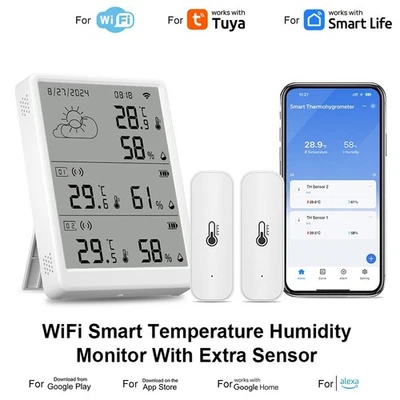 Hygrometer with Remote Monitoring via App for Enhanced Environmental Control - Image 1 of 4