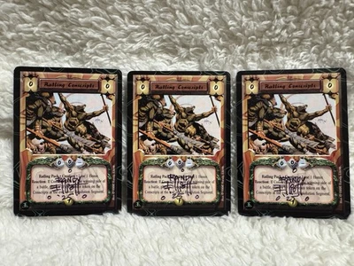 ⚔️ Artist Signed 3-Card Lot - Ratling Conscripts - (L5R CCG) - THE Randy Elliott - Image 1 of 4