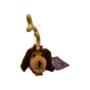 Dr. Seuss Grinch Max Dog Holiday Plush Ornament Mini Christmas Tree Hanging Tag - Picture 1 of 6