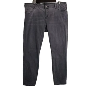 KUT From The Kloth Jeans Sz 16 Womens Connie Ankle Skinny Gray Stretch Soft - Picture 1 of 11