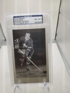 Dave Keon signed 3 1/2 X 5 1/2 photo PSA/DNA Auto Graded 8 - Picture 1 of 2