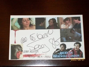 JENNY AGUTTER "AMERICAN WEREWOLF IN LONDON"SIGNED AUTOGRAPHED 3X5 INDEX CARD#282 - Picture 1 of 3