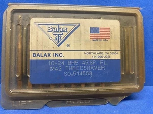 Open Box - (9each) PKG OF BALAX TAPS (10-24 BH5)  45’ SP FL M42  THREDSHAVER - Picture 1 of 7