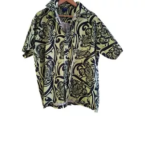 AISOKULA Men's Tribal Turtles Shirt Size XL FIJI- 100% Cotto Free Fast Postage! - Picture 1 of 5