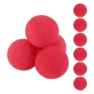 10Pcs Adorable Red Ball Sponge Clown Nose for Wedding Decoration3515 - Foto 1 di 7