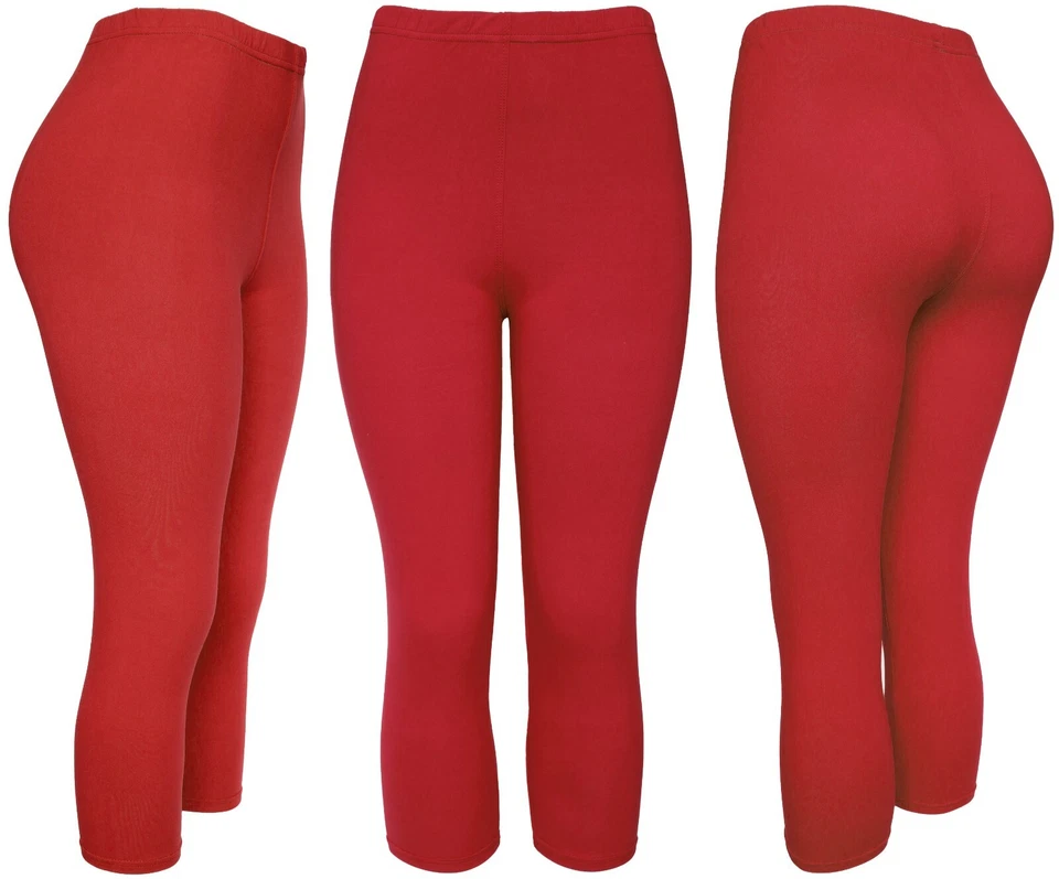 Leggings Capri básica escovada ultra macia regular/plus - Imagem 1 de 1