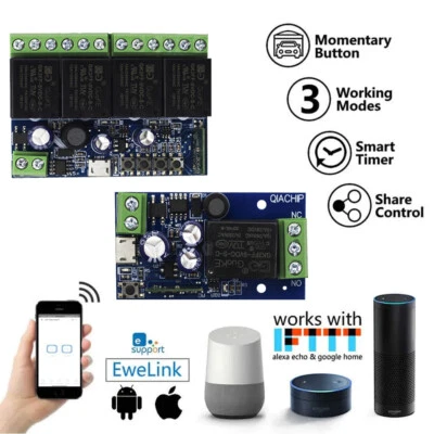 5V 12V 24V 48V eWelink Wlan Funkschalter Lichtschalter DIY Smart Switch Fr Alexa - Bild 1 von 4