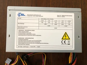 CSL Computer Netzteil Mod.-Nr.49664/20160418HZ003 230V AC / 230-250W - Bild 1 von 4