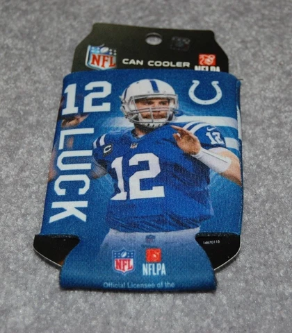 INDIANAPOLIS COLTS ANDREW LUCK #12 NFL SPORTS PLAYER CAN COOLER HOLDER Cover