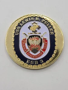 USS Lewis B.Puller ESB 3 Command Officer 2.5" Challenge Coin (READ) - Picture 1 of 5