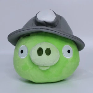 SAMPLE Angry Birds Mine & Dine Miner Hat Pig Plush | 2011 6" CWT Collection - Picture 1 of 10
