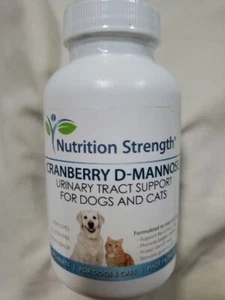 Nutrition Strength Cranberry D-Mannose Support for Dogs & Cats UTI 150 ct 10/25 - Picture 1 of 2