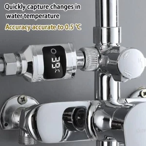 Digitale Dusche Temperatur LED Anzeige Wasser Thermometer Monitor Echtzeit - Bild 1 von 12