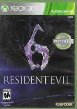 Resident Evil 6 PLATINUM HIT(Microsoft Xbox 360, 2012) GAME DISCS & CASE CAPCOM 