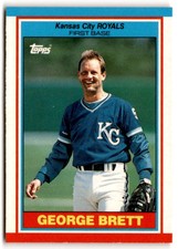 1989 Topps UK Minis #7 George Brett Near Mint or Better