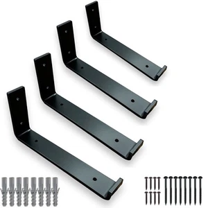 4 x Heavy Duty Shelf Brackets for Scaffold Board Shelving - Industrial 225mm - Picture 1 of 16