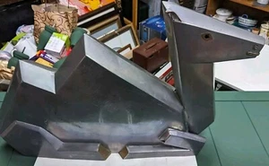 VINTAGE MIXED METAL CUBIST CUBISM CAMEL ART SCULPTURE - Picture 1 of 10