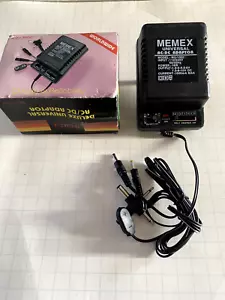 Universal AC/DC Adaptor MU-1000 1000mA 1.5-3-4.5 6-7.5-9-12V By Memex - Picture 1 of 2