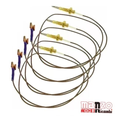 4 PEZZI TERMOCOPPIA CUCINA ARISTON INDESIT PIANO COTTURA C00052986 BRUCIATORE - Immagine 1 di 4