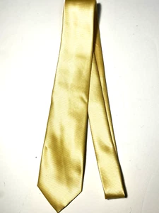 Geoffrey Beene Mens Tie Canary Yellow Necktie - Picture 1 of 7