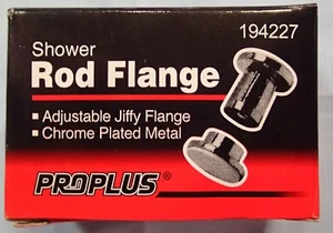ProPlus Adjustable Shower Rod Flange Chrome [194227] - Picture 1 of 2