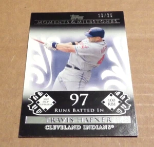 Travis Hafner Cleveland Indians 2008 Topps Moments & Milestones 13/25 Card 34 - Picture 1 of 1
