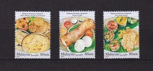 MALAYSIA 2017 FESTIVAL FOOD SERIES (INDIAN) COMP. SET OF 3 STAMPS IN MINT MNH - Picture 1 of 1