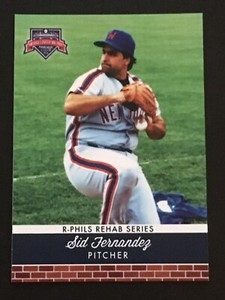 **RARE** SID FERNANDEZ -- 2018 READING FIGHTIN PHILS REHAB SET BREAK- Mets