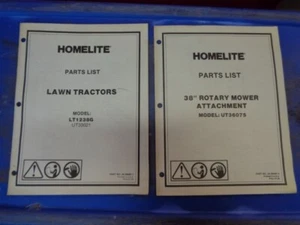 Vintage Homelite Parts Lists Model LT1238G & UT36075 Rotary Mower. (2) Manuals - Picture 1 of 12