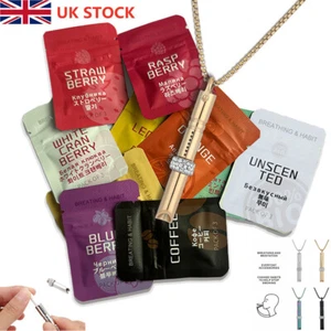 Stop Smoking Vaping Breathing Necklace Breathlace Stress Anxiety Relief & Core - Picture 1 of 43
