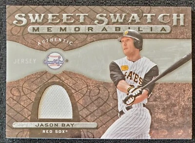 Tarjeta de punto dulce 2009 Jason Bay Game Patch Pirates Red Sox MLB Upper Deck #SS-JB Foto 1 de 2