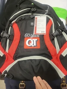 Quik-Trip 60th Anniversary Backpack Red/Blk Travel Gear 16” - Picture 1 of 1