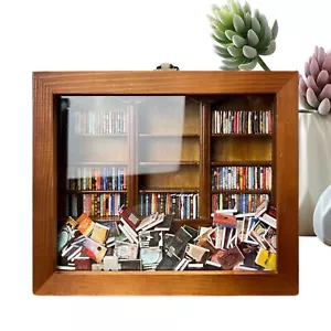 Anxiety Bookshelf Creative Miniature Book Match Display w/ 200 Mini-Books S - Picture 1 of 12