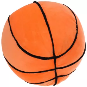 Plush Basketball Pillow Fluffy Stuffed Toy Soft Sport Ball Plushie Gift-RP - Picture 1 of 12