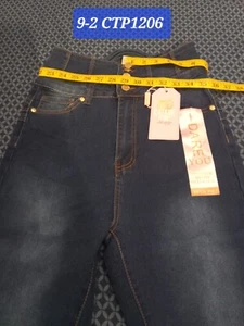 CTP JEANS STRETCH DENIM BLUE WAIST 29IN, 9-1 CTP1206, BELLBOTTOMS JEANS - Picture 1 of 6