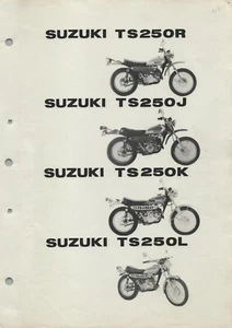 PDF Suzuki TS250 (71-74) Digitale Teileliste Katalog Buch Handbuch TS 250 PDF - Bild 1 von 23