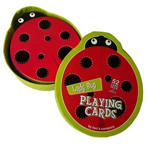 Lady Bug Playing Cards TWO'S COMPANY Die Cut 52 Cards + Jokers Deck - Picture 1 of 7