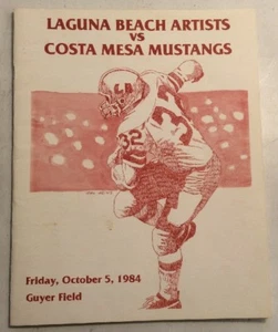 Programa de fútbol americano de escuela secundaria Laguna Beach Artists vs Costa Mesa Mustangs - Imagen 1 de 12