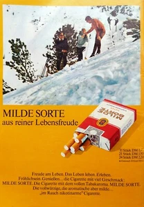 Milde Sorte, Zigaretten, originale Werbung aus 1969 - Picture 1 of 1
