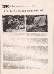 IBM Original 1962 Print Ad Computer Software AUTOPROMT Milling Tech - Picture 1 of 1