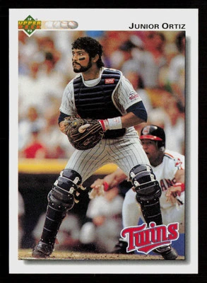 Junior Ortiz 1992 Upper Deck #109 Minnesota Twins Baseball Card - Image 1 of 2