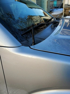 4" Short Black Aluminum Antenna Mast Radio AM/FM for Nissan Frontier 1998-2023 - Image 1 of 4