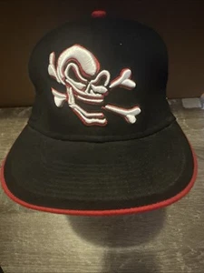 Rare MLB Pittsburgh Pirates Skull Bones New Era 59Fifty Fitted Wool Hat 7 3/8 - Picture 1 of 13