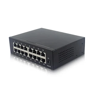 SWITCH ETHERNET 16 PORTE HUB RETE LAN RJ45 10/100 MBPS AUTO MDI/MDIX - Foto 1 di 4