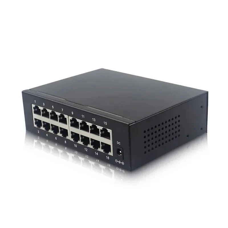 SWITCH ETHERNET 16 PORTE HUB RETE LAN RJ45 10/100 MBPS AUTO MDI/MDIX - Immagine 1 di 4
