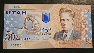 Utah, United States, 100 Gems 2023 Fantasy Polymer, November, Topaz - Bild 1 von 2