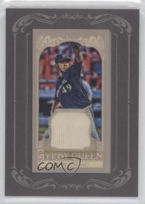 2012 Topps Gypsy Queen Framed Mini Relic Yovani Gallardo #GQMR-YG - Image 1 of 2