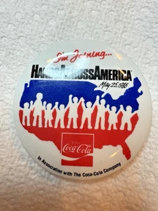 Coca Cola "The Party Favorite" Vintage Advertising Political 3.5" Pinback Button - Picture 1 of 6