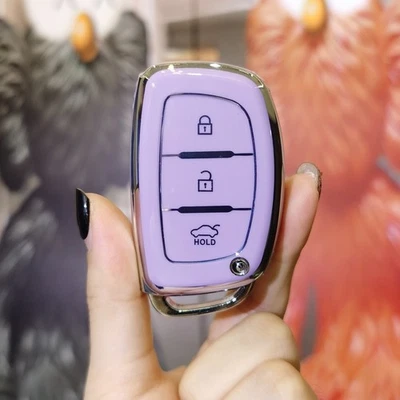 2pcs car key fob case cover for Hyundai ix35 Tucson Sonata ix25 LA FESTA Verna - Image 1 of 3