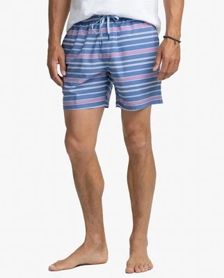 NUEVO SOUTH TIDE Bañador Hombre Bretón Rayas Corona Azul Talla Mediana Foto 1 de 4